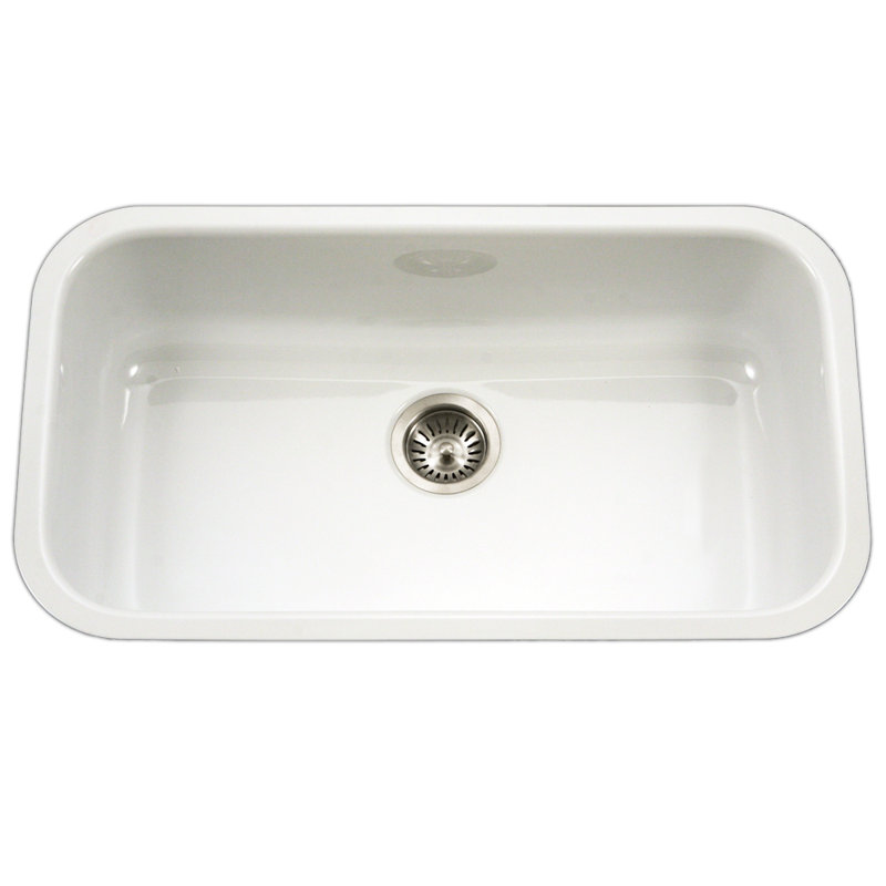 21 Beautiful White Enamel Undermount Kitchen Sink